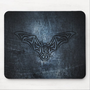 Bat Tribal Steel Metallic Mouse Mat
