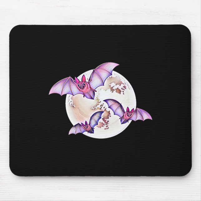 Bat Vampire Halloween Bats  Mouse Mat (Front)