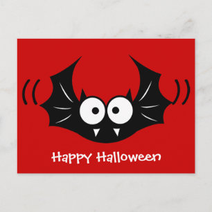 Bat vampire postcard