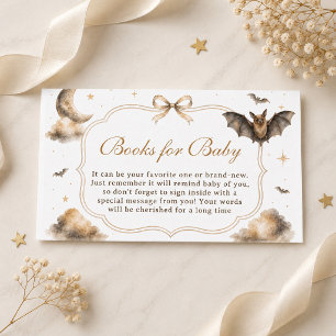 Bat We're Going Batty for Baby Shower Book Request Enclosure Card