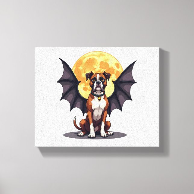 Bat Wings Boxer Canvas Print (Front)