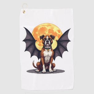 Bat Wings Boxer Golf Towel