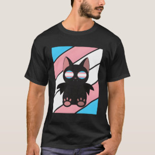Bat With Pride Transgender Flag Lgbtq Proud Ally P T-Shirt