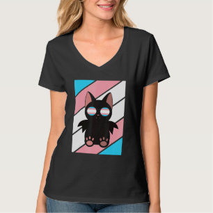 Bat With Pride Transgender Flag LGBTQ Proud Ally P T-Shirt