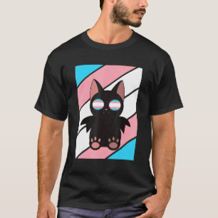 Bat With Pride Transgender Flag LGBTQ Proud Ally P T-Shirt