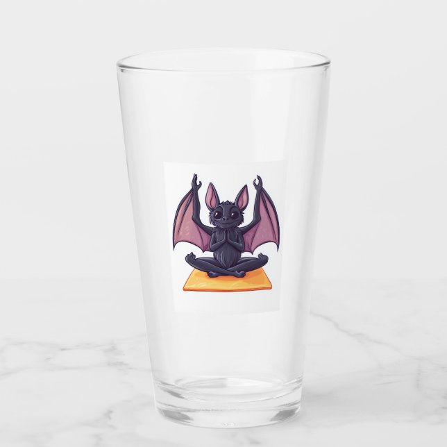 Bat Yoga Flow Glass (Front)