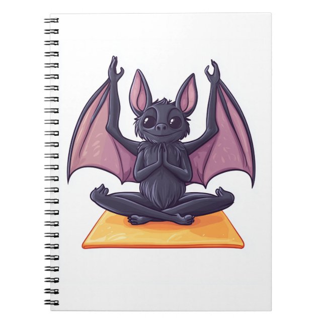 Bat Yoga Flow Notebook (Front)