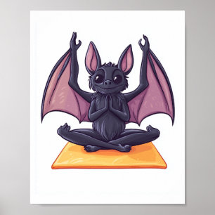 Bat Yoga Flow Poster