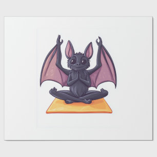 Bat Yoga Flow Wrapping Paper
