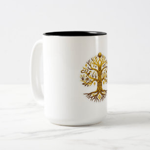 Batang Garing (Tree of Life) Two-Tone Coffee Mug
