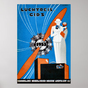 Batavia Dutch Indies Vintage Travel Poster