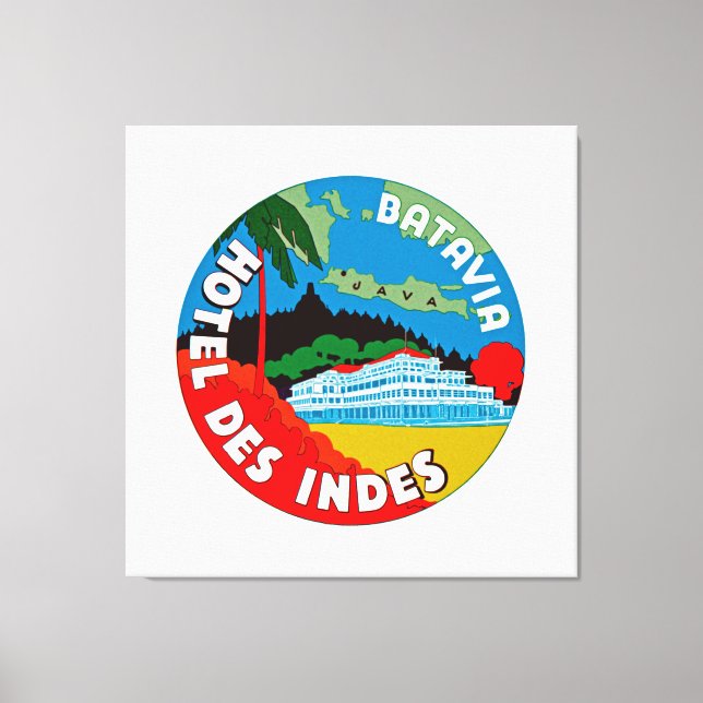 Batavia Hotel Des Indies - XL Canvas Print (Front)
