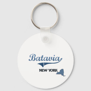 Batavia New York City Classic Key Ring