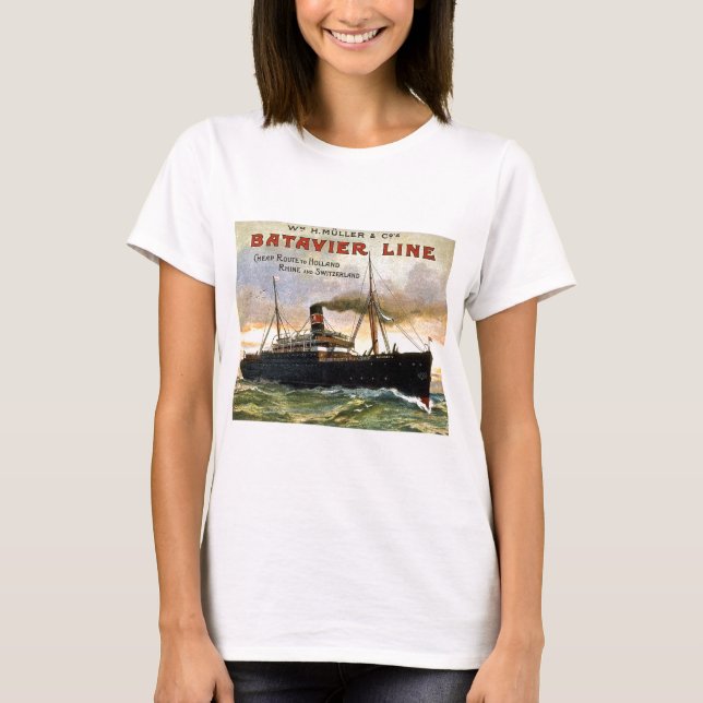 Batavier Line Vintage Travel T-Shirt (Front)