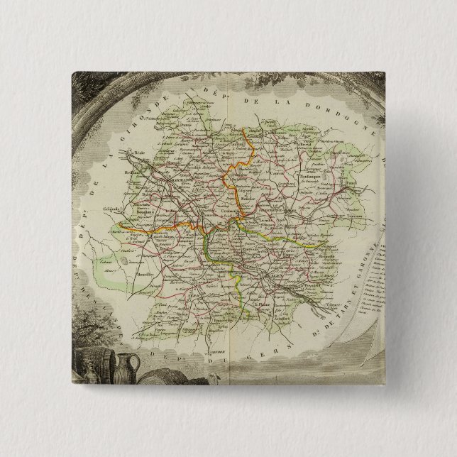 Batch and Garonne 15 Cm Square Badge (Front)