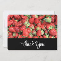 Batch of Red Juicy Strawberries Thank You