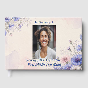 Batchelor Button Memorial Prayer Keepsake Guest Book