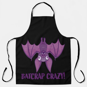 Batcrap Crazy Wacky Cartoon Bat Apron
