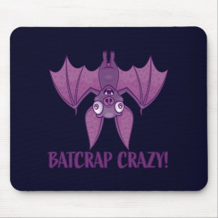 Batcrap Crazy Wacky Cartoon Bat Mouse Mat