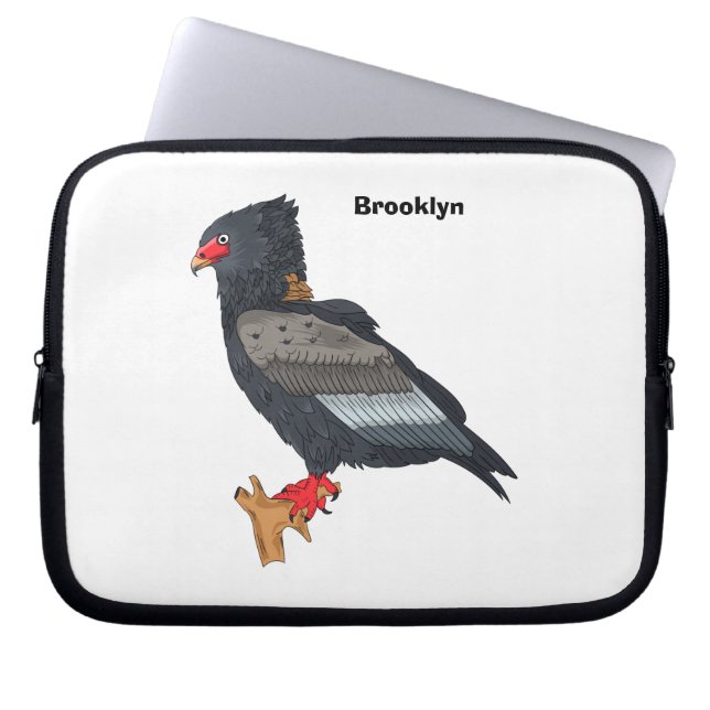 Bateleur Eagle illustration Laptop Sleeve (Front)