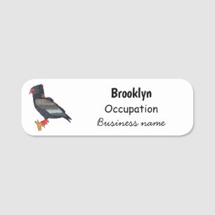 Bateleur Eagle illustration Name Tag