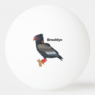 Bateleur Eagle illustration Ping Pong Ball