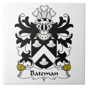 Bateman Family Crest Tile