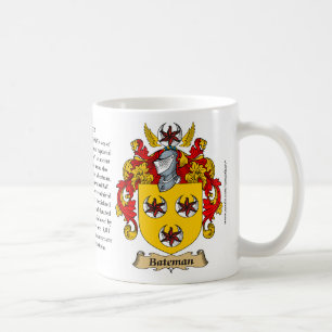 Bateman, the Origin, the Meaning and the Crest Coffee Mug