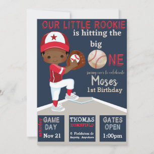 Bater Up Birthday Invitation Card