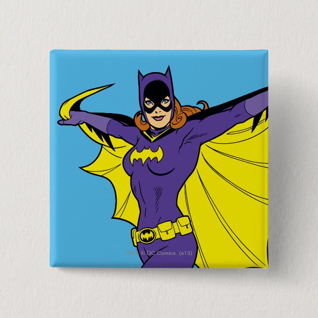 Batgirl 15 Cm Square Badge (Front)