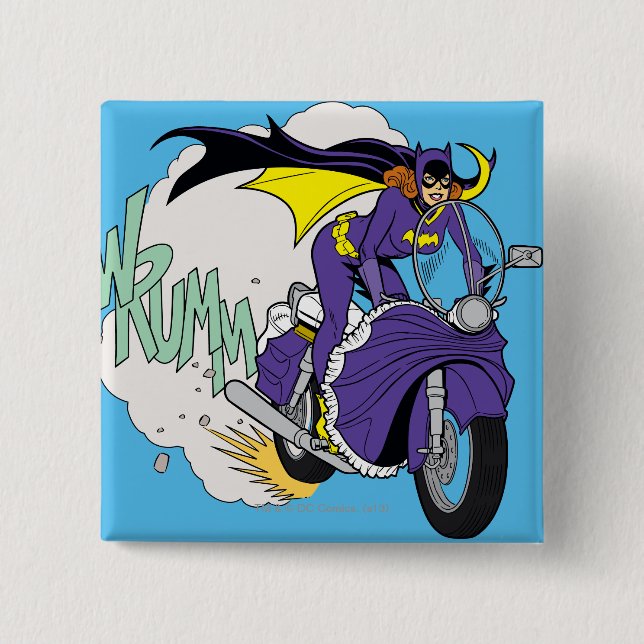 Batgirl Cycle 15 Cm Square Badge (Front)