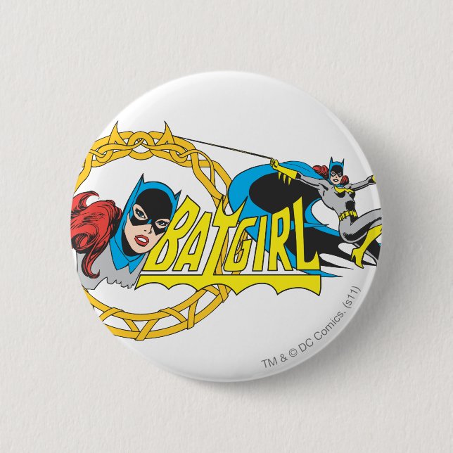 Batgirl Display 6 Cm Round Badge (Front)
