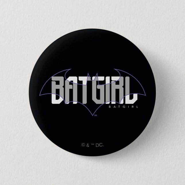 Batgirl Hi-Tech Name Graphic 6 Cm Round Badge (Front)