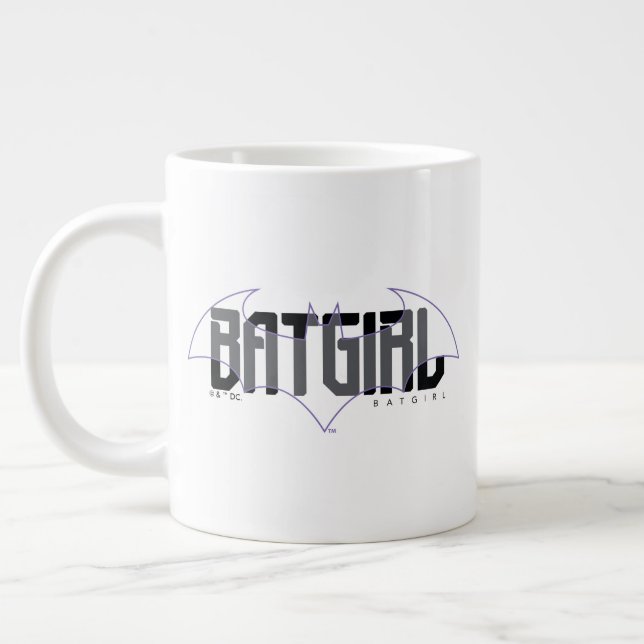 Batgirl Hi-Tech Name Graphic Large Coffee Mug (Left)