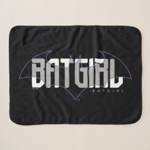 Batgirl Hi-Tech Name Graphic Sherpa Blanket