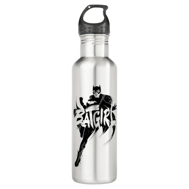 Batgirl Ink Brush Name 710 Ml Water Bottle (Front)