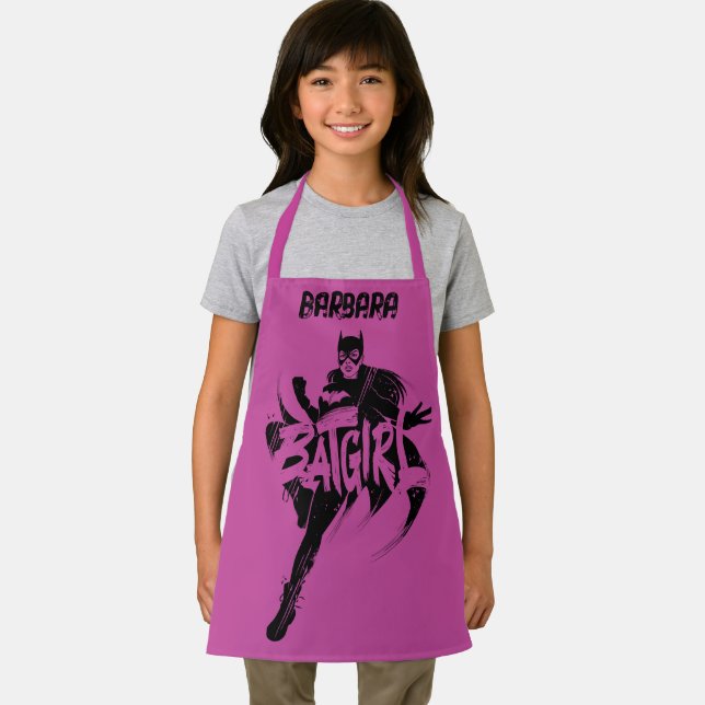 Batgirl Ink Brush Name Apron (Insitu)