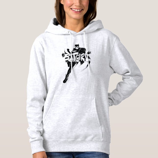 Batgirl Ink Brush Name Hoodie (Front)