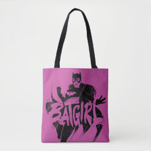 Batgirl Ink Brush Name Tote Bag