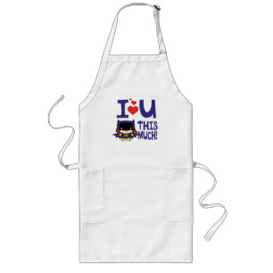 Batgirl Mother's Day   I Love U This Much! Long Apron