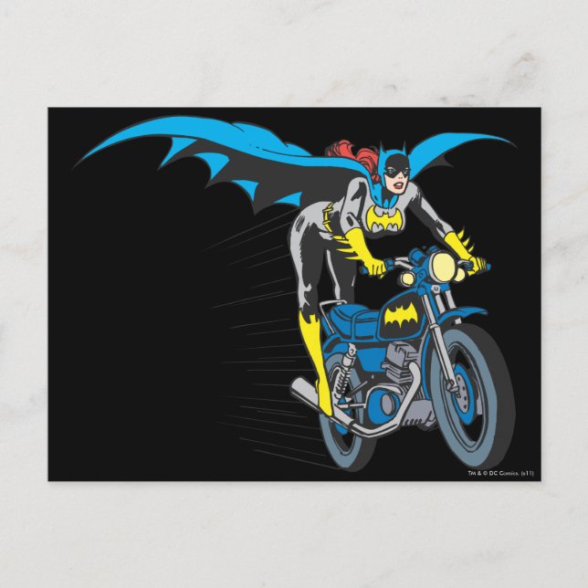 Batgirl on Batcycle Postcard (Front)
