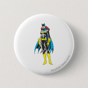 Batgirl Stands 6 Cm Round Badge