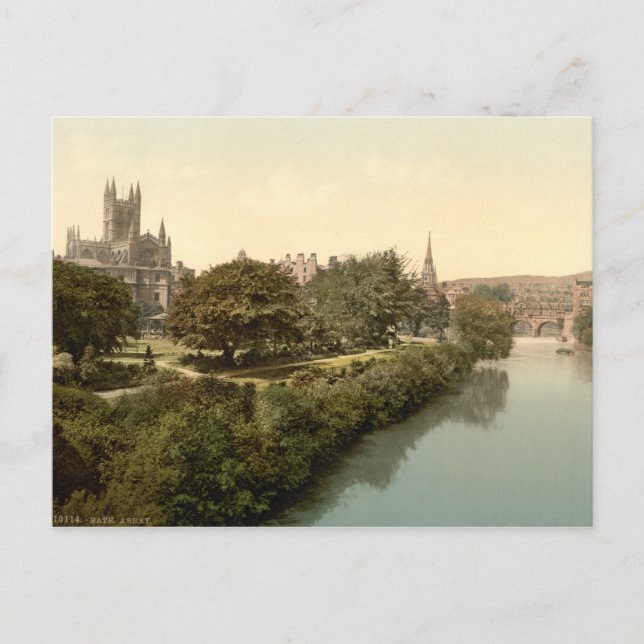 Bath Abbey, Bath, Somerset, England Postcard (Front)