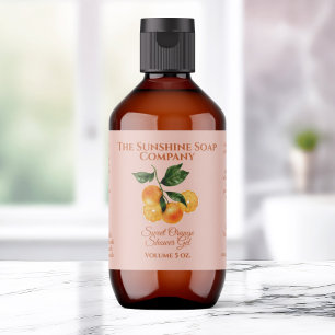Bath and Body Product Label - orange - v1