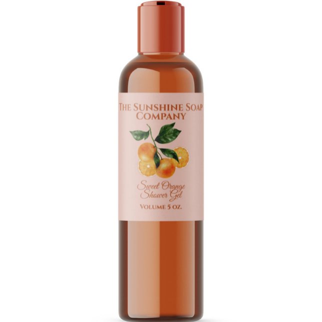 Bath and Body Product Label - orange - v1 (Creator Uploaded)