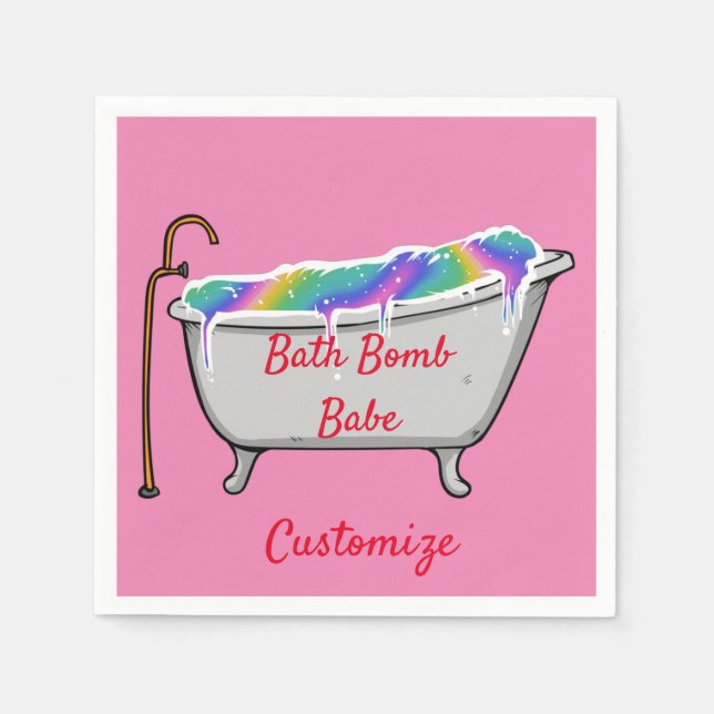 Bath Bomb Babe Thunder_Cove  Napkin (Front)