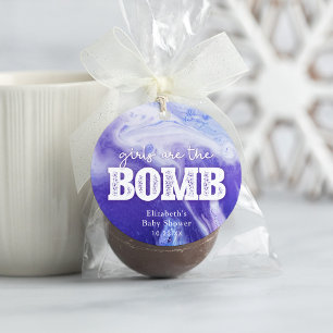 Bath Bomb Baby Shower Favour Tag