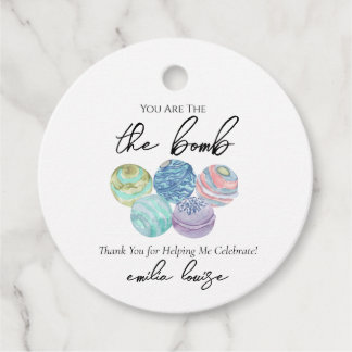 Bath Bomb Favour Tags