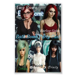 Bath Bomb Party Cast Print