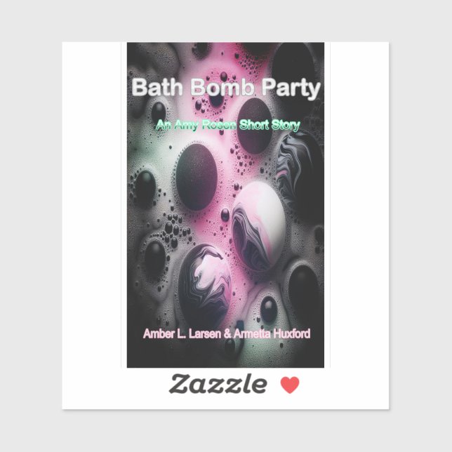 Bath Bomb Party Cover Sticker (Sheet)